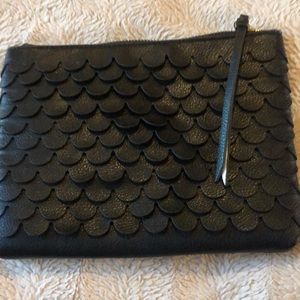 Banana Republic Clutch with scallop design